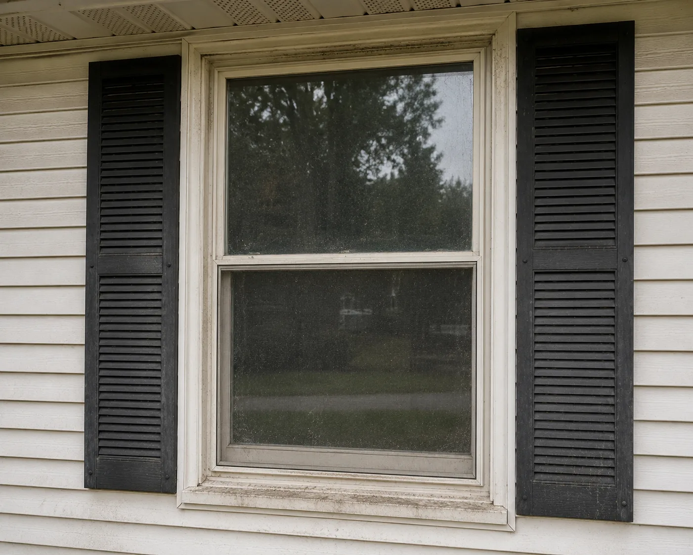 Windows before cleaning